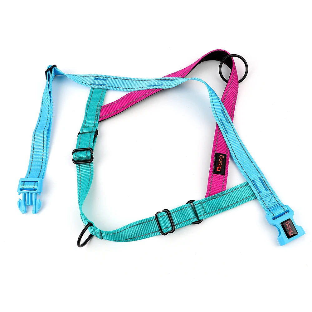 🐶 Reflective No-Pull Nylon Dog Harness – Adjustable Vest for Small to Large Dogs 🐾