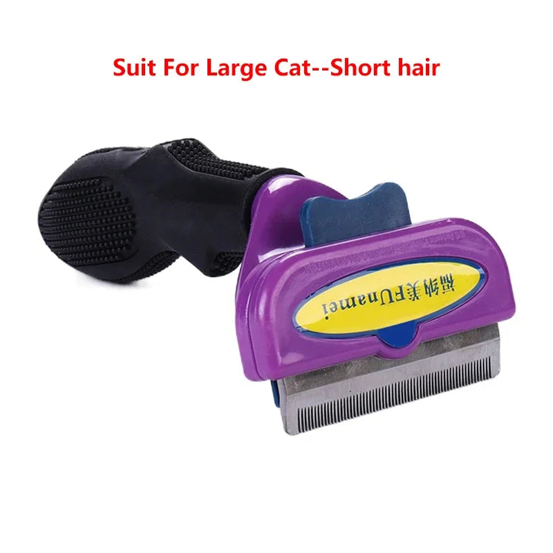 🐶 Dogs & Cats Hair Shedding Massage Comb – Pet Grooming Brush for Hair Removal & Massage