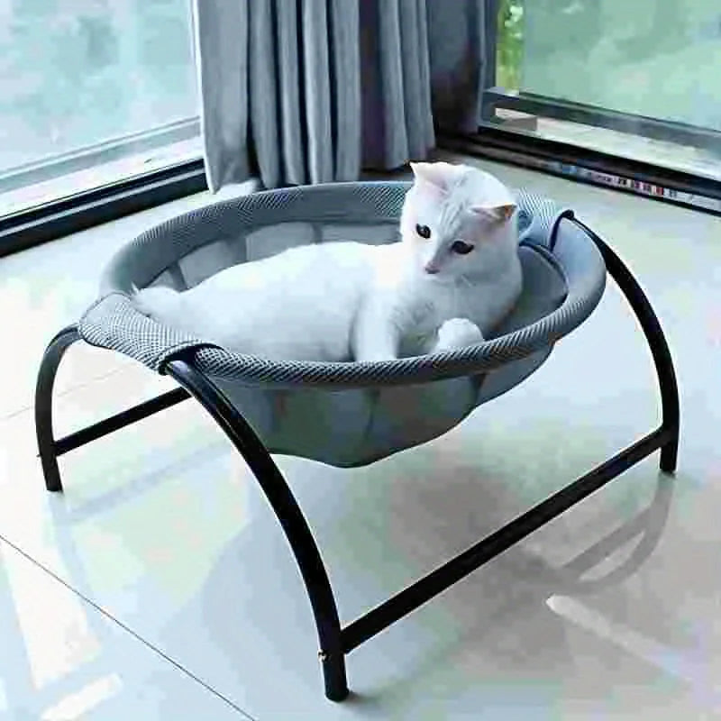 Breathable Cat Hammock Bed – Cooling Elevated Pet Cot Sofa for Cats & Small Pets