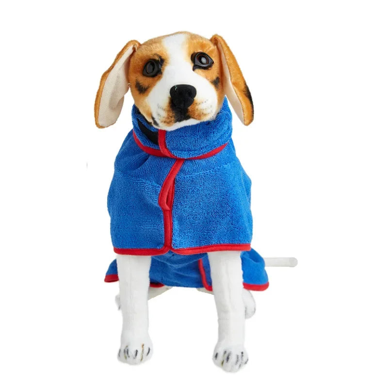 Pet Bathrobe Adjustable Towel – Super Fast-Drying Moisture Robe for Dogs (Large, Medium, Small)