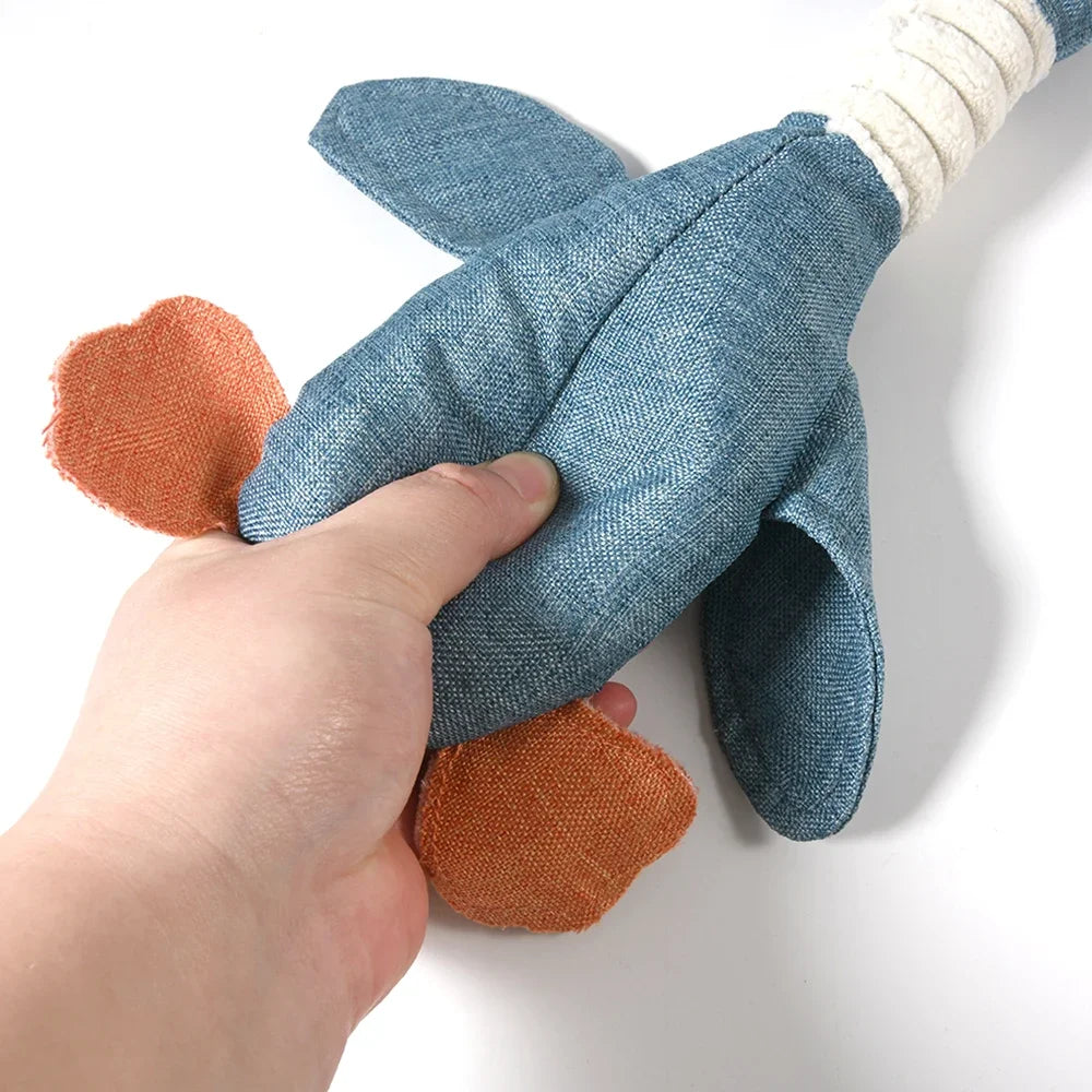 Plush Squeaky Duck Dog Toy – Soft Chew Toy for Small to Large Dogs