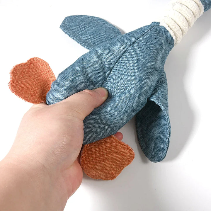 Plush Squeaky Duck Dog Toy – Soft Chew Toy for Small to Large Dogs