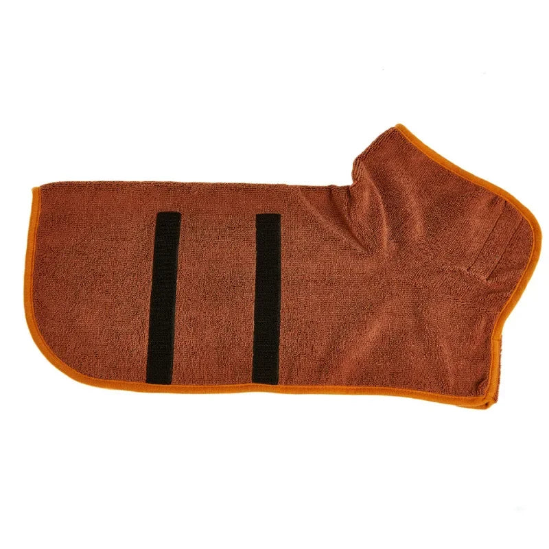 Pet Bathrobe Adjustable Towel – Super Fast-Drying Moisture Robe for Dogs (Large, Medium, Small)