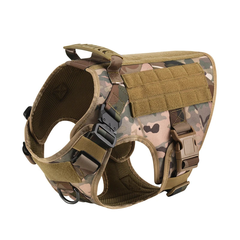 🐾 Tactical Military Dog Harness & Leash Set – All Breeds Training Vest for Outdoor Adventures
