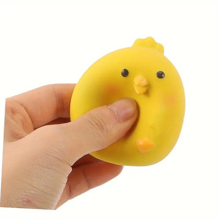 Squeaky Dog Toy – Durable Latex Chicken Ball for Chewing & Interactive Play