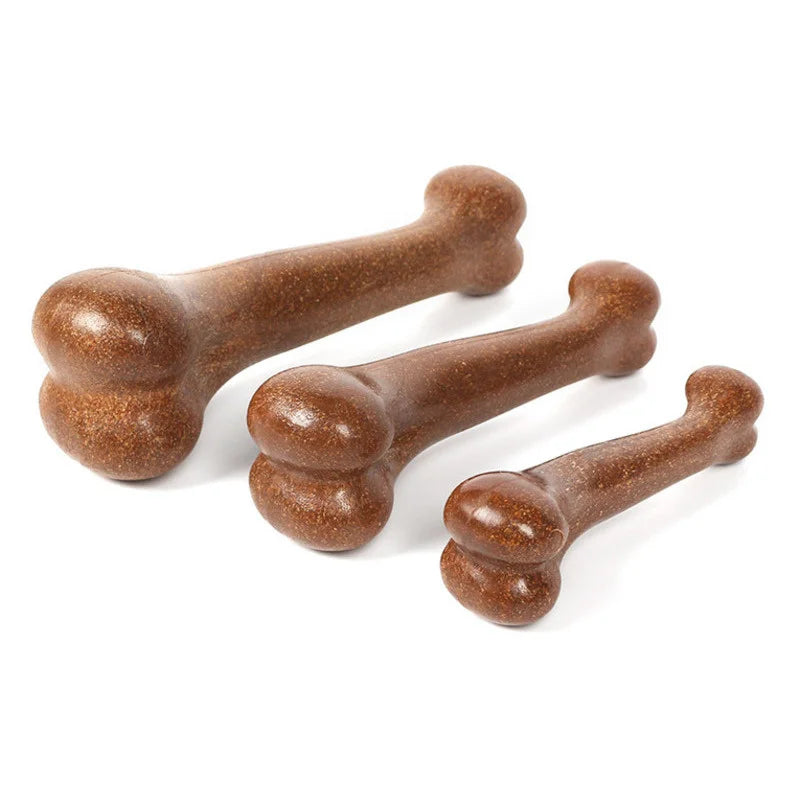 🦴 Dog Bone Chew Toy – Nearly Indestructible, Non-Toxic & Natural Dental Toy for All Dogs 💪🐾