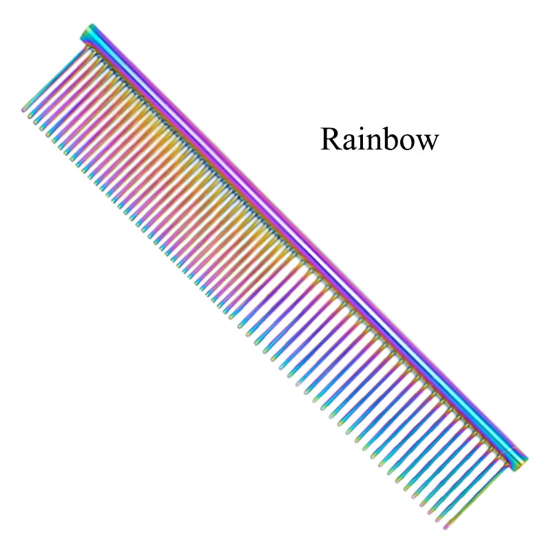 Meisha Stainless Steel Pet Grooming Comb – Professional Deshedding Brush for Dogs & Cats