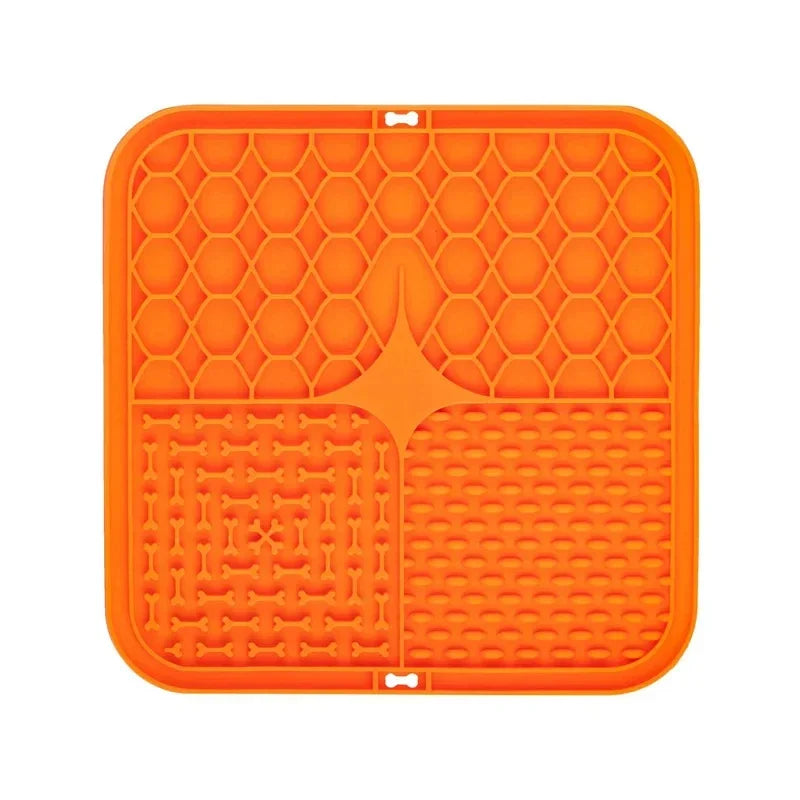 Pet Licking Pad – Slow Feeder Silicone Bowl for Dogs & Cats