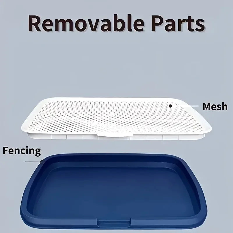 Extra Large Dog Toilet Tray – Splash-Proof, Reusable & Easy-to-Clean Indoor Pet Potty Training Pad Holder