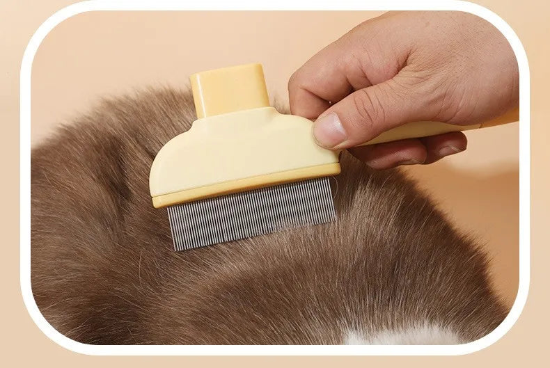 Self-Cleaning Pet Grooming Brush – Dog & Cat Hair Remover Comb with Massage Bristles