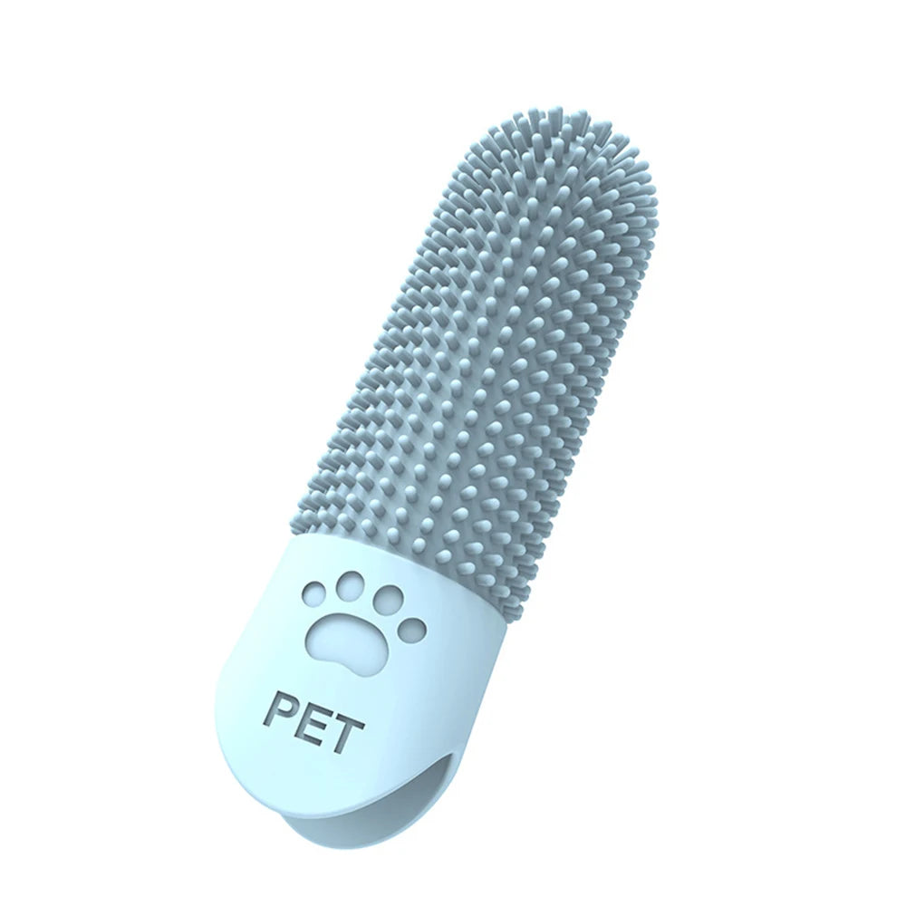Pet Silicone Finger Toothbrush – Tartar & Plaque Remover for Cats & Dogs