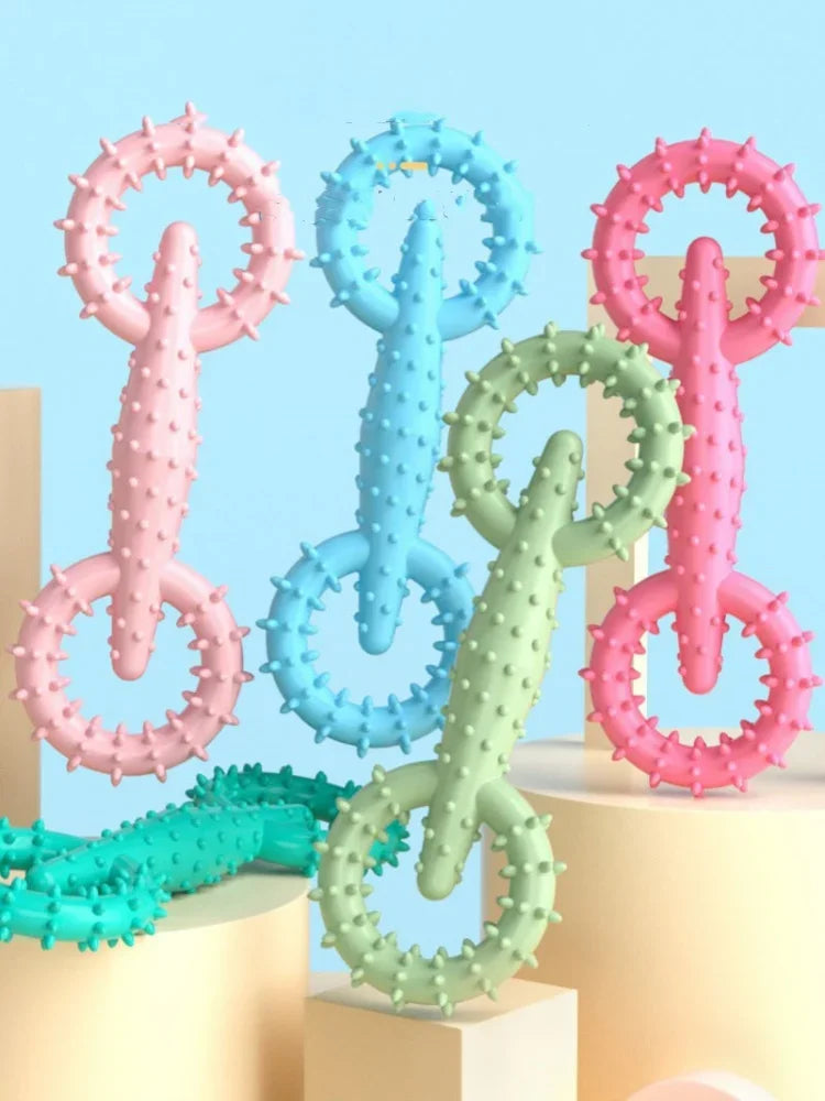 Indestructible Dog Pull Ring Toy – Interactive Chew Toy for Puppies, Teeth Cleaning & Boredom Relief