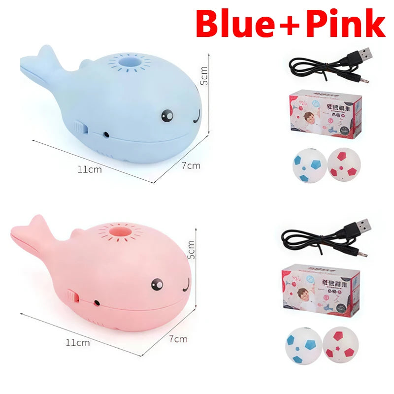 Whale Shaped Interactive Electric Floating Cat Toy – USB Powered Dual Fan Teaser