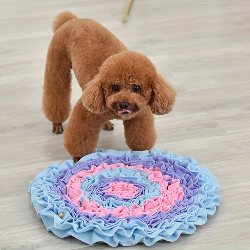 Dog Snuffle Mat – Brain-Stimulating Slow Feeder for Dogs, Anxiety Relief & Boredom Buster