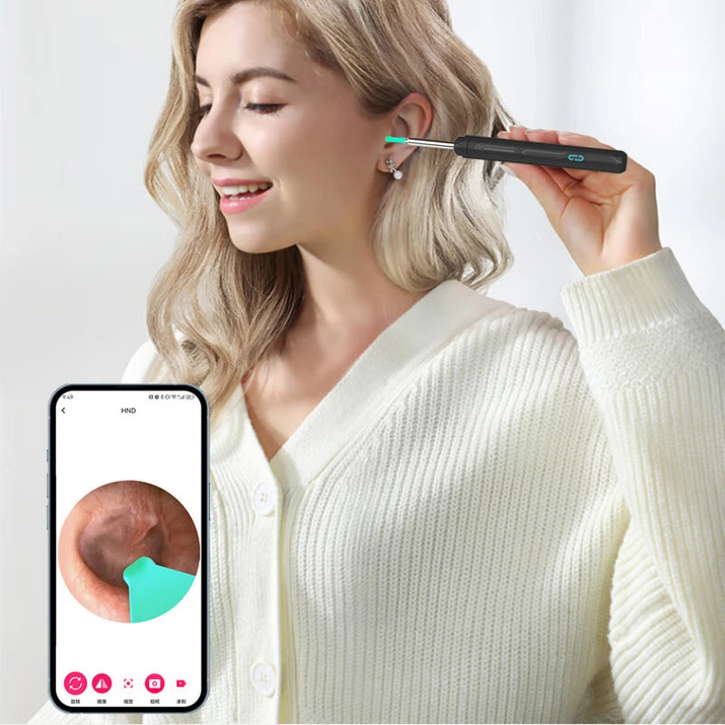 HD Ear Cleaner with Camera – NK3 Otoscope Wax Removal Tool Set with USB-C Charging & Endoscope for Ear Cleaning
