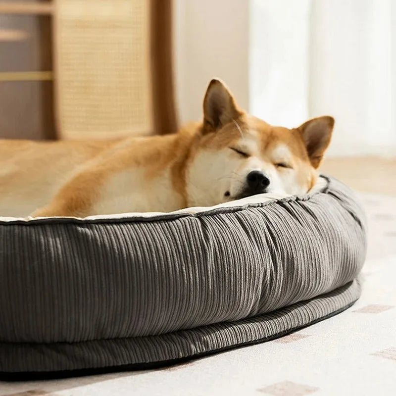 Plush Dog Bed – Cozy Cushion for Small to Large Dogs & Cats, Soft Pet Mat Blanket for All Breeds