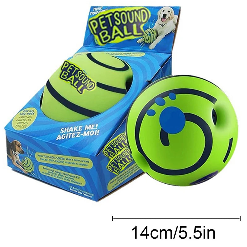 Wobble Wag Giggle Glow Ball – Interactive Sound Dog Toy 🟢🐾