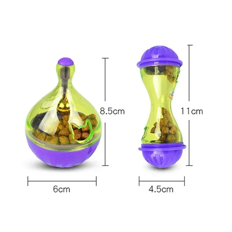 🐭 Interactive Mouse-Shaped Cat Treat Ball – Food Dispensing Tumbler Feeder