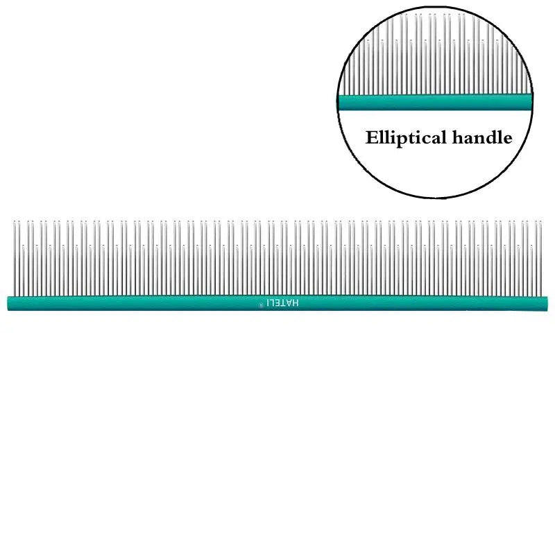 22cm Stainless Steel Pet Grooming Comb for Dogs & Cats