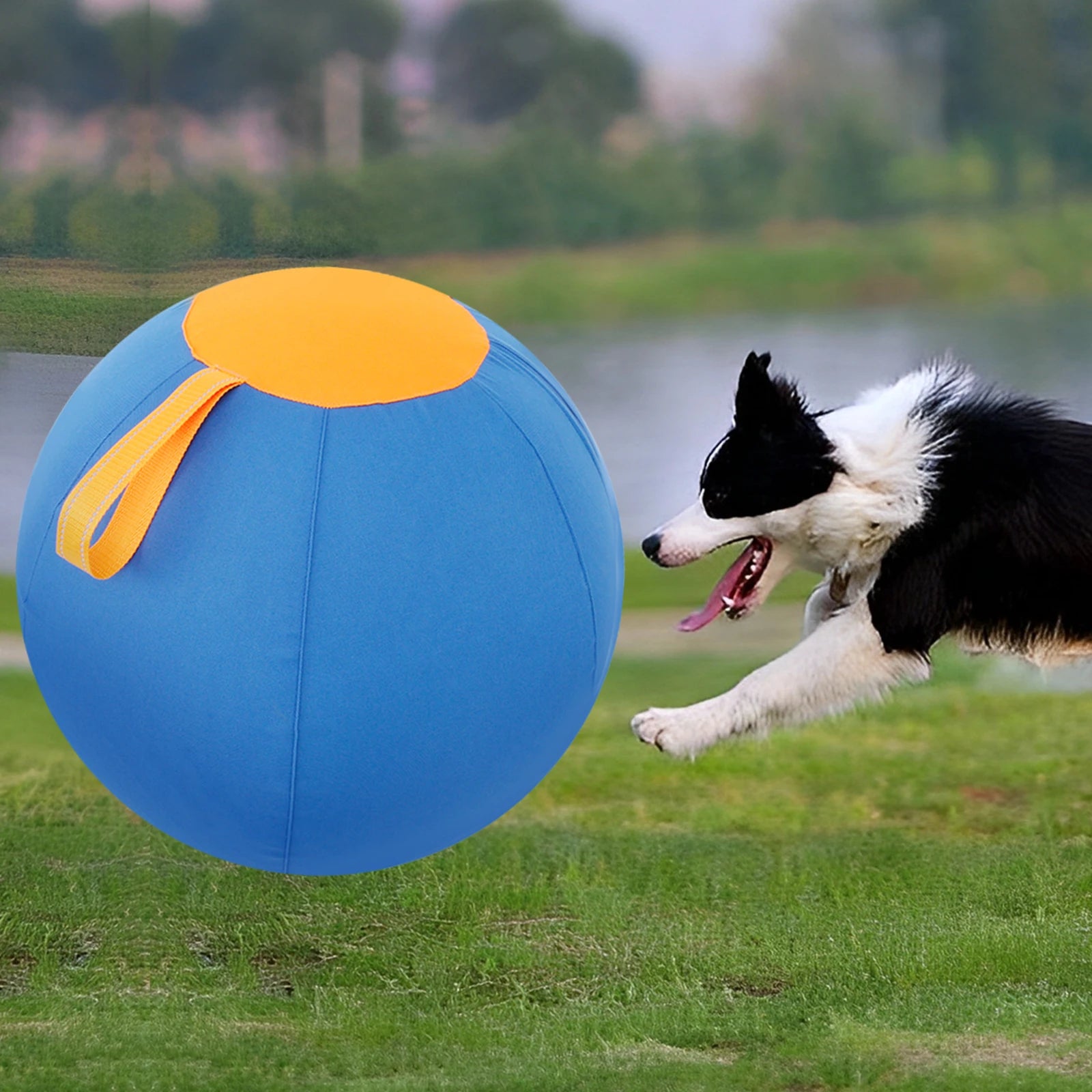 Durable Inflatable Herding Ball for Dogs – Outdoor Interactive Self-Play Training Toy for Active