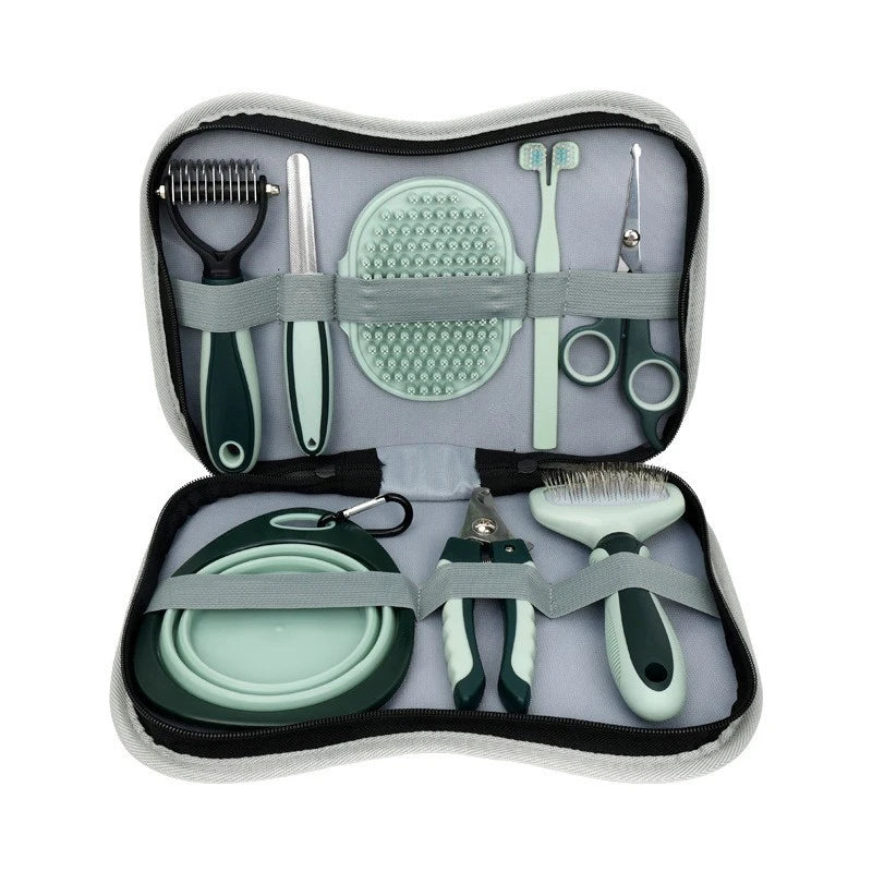 🐾 8-in-1 Dog & Cat Grooming Comb Set – All-in-One Pet Cleaning & Hair Removal Brush Kit