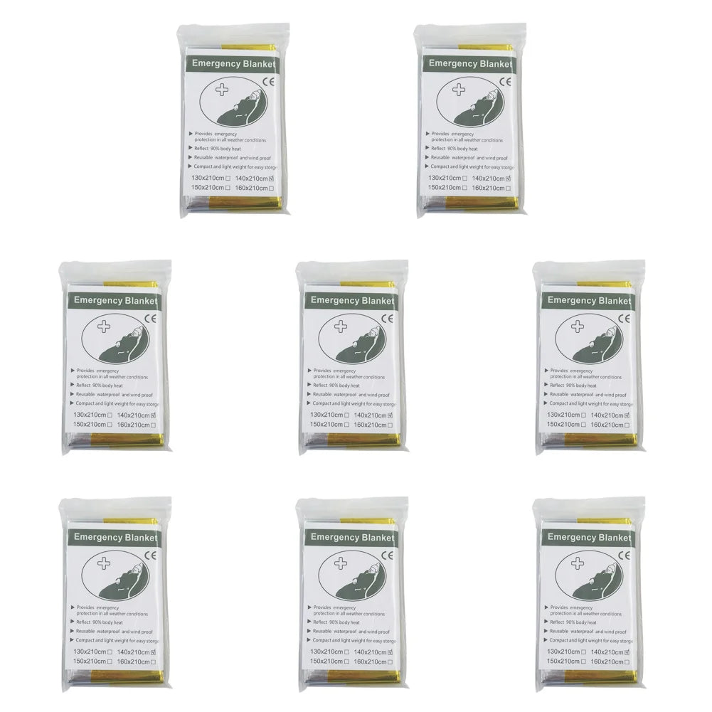 Emergency Thermal Blanket – Waterproof, Windproof Survival Rescue Blanket for Outdoor First Aid & Camping