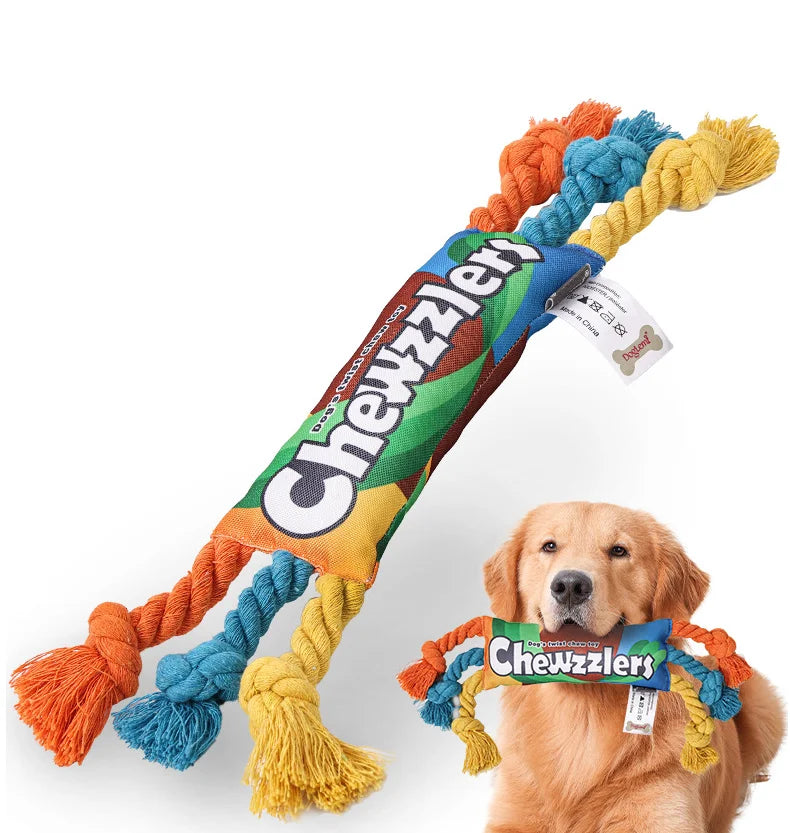 Durable Cotton Rope Chew Toy for Puppies – Braided Knot Toy for Teething & Dental Cleaning