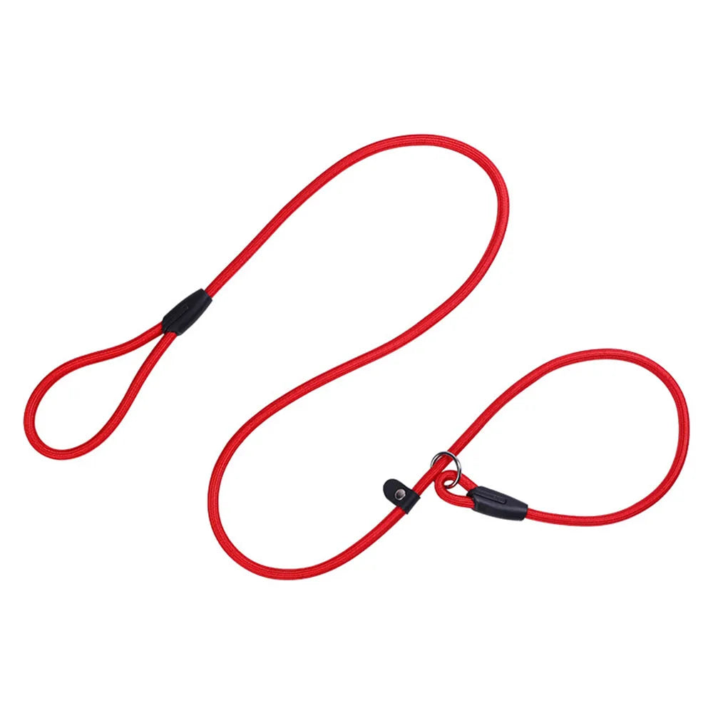 Slip Lead Dog Leash for Small Dogs – Anti-Choking P-Shaped Rope Leash for Puppy Training & Walking
