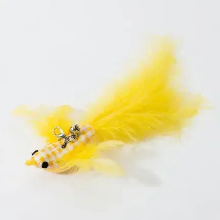Hands-Free Cat Wand Toy with Feather & Bell – Suction Cup Interactive Toy for Kittens & Cats