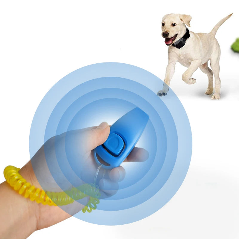 2-in-1 Pet Clicker & Dog Training Whistle with Key Ring – Obedience Training Tool for Dogs & Cats