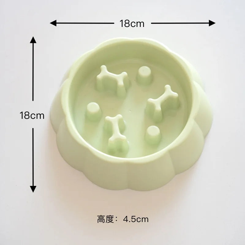 Colorful Slow Feeder Bowl for Cats & Dogs – Anti-Choking Puzzle Food Bowl for Anxiety Relief & Healthy Eating