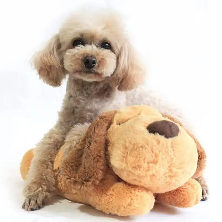 Heartbeat Dog Plush Toy – Calming Anxiety Relief Puppy Sleep Companion with Warmth & Stress Relief
