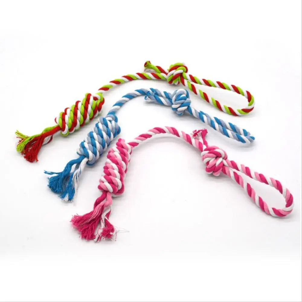 Durable Cotton Rope Dog Toy – Chew, Training & Dental Care 🐾🪢