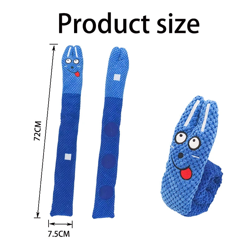 Dog Puzzle Feeder Toy – Foldable Snail Design with Squeaker