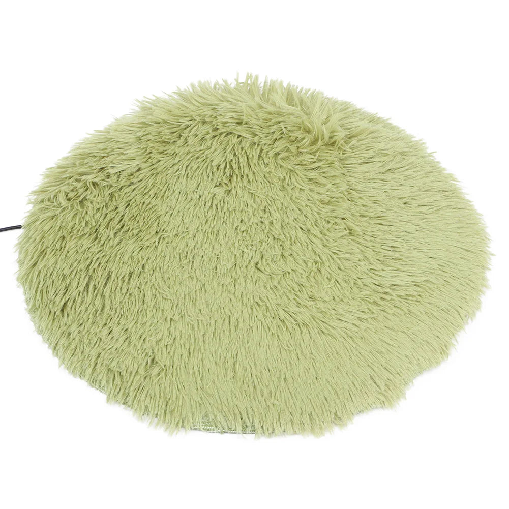 USB Heated Cat Plush Mat – Soft Electric Heating Pad for Cats & Small Dogs, Four Seasons Warm Pet Blanket