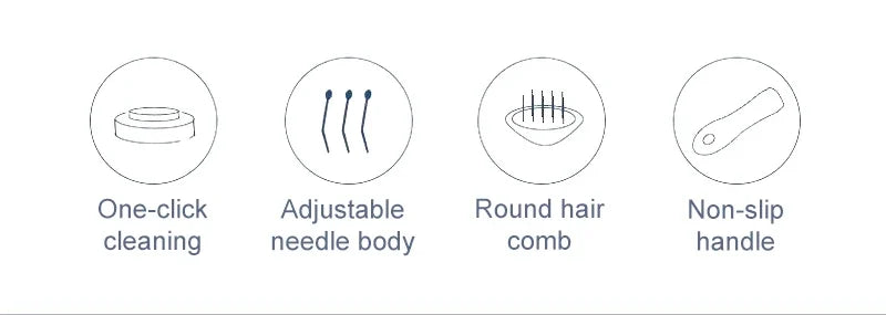 Pet Hair Remover Brush 🐾 Grooming Comb for Long-Haired Dogs & Cats