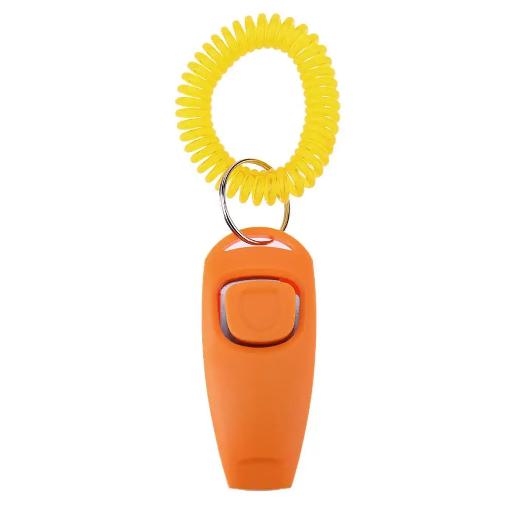 Pet Clicker & Training Whistle – Dog & Cat Obedience Trainer with Key Ring Attachment