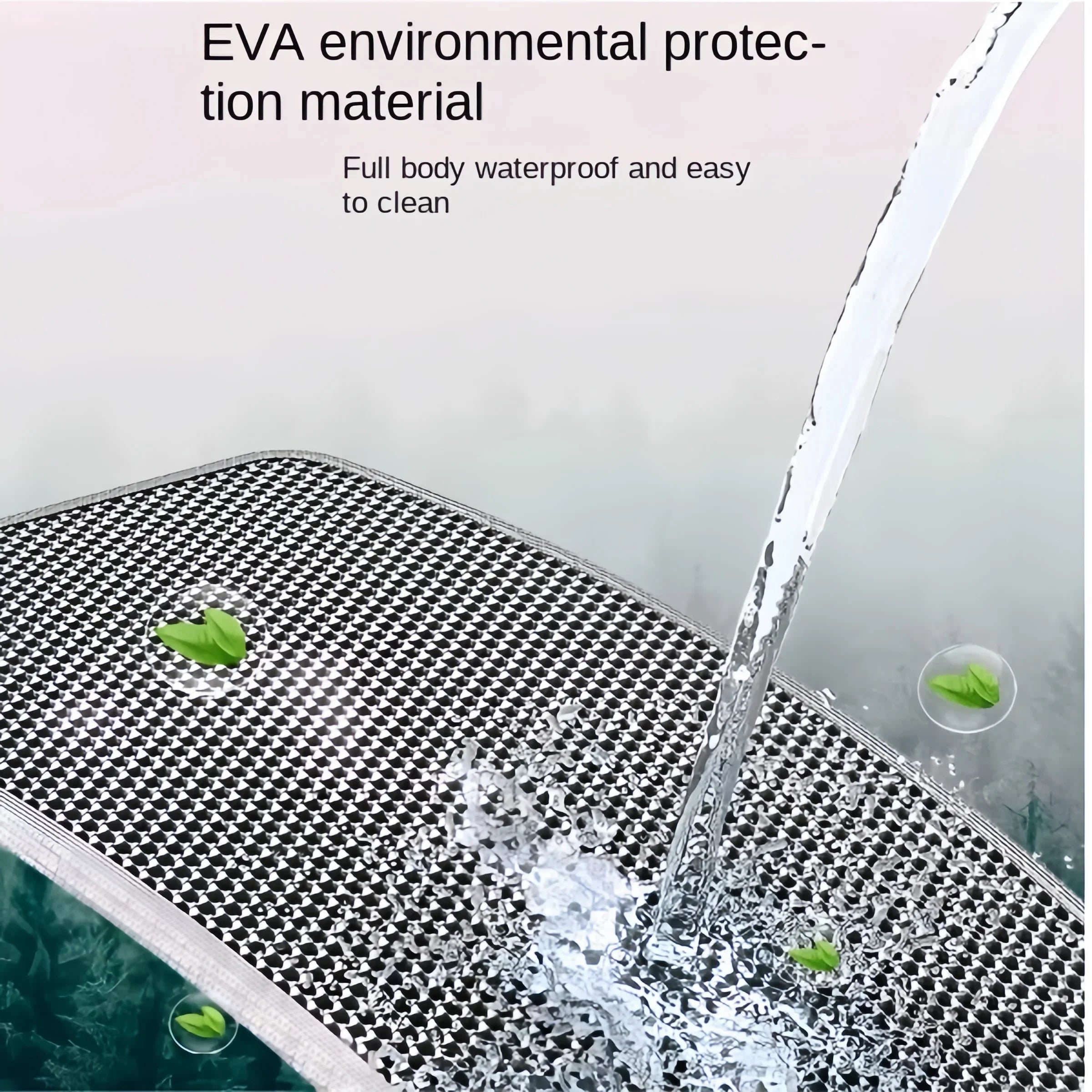 90x60CM Waterproof Double Layer Cat Litter Mat – Non-Slip, Washable Pet Litter Box Mat for Easy Clean-Up