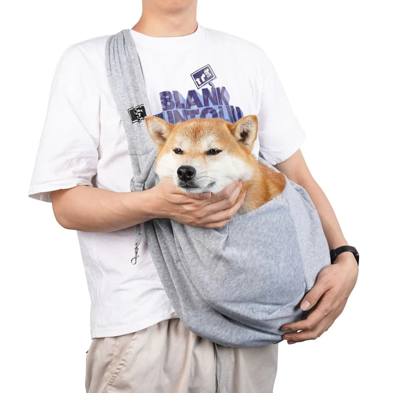 Pet Travel Shoulder Bag – Hands-Free Sling Carrier for Dogs & Puppies