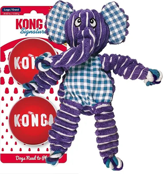 KONG Floppy Knots & Signature Balls – 2 Pack Dog Toys 🐶🎾