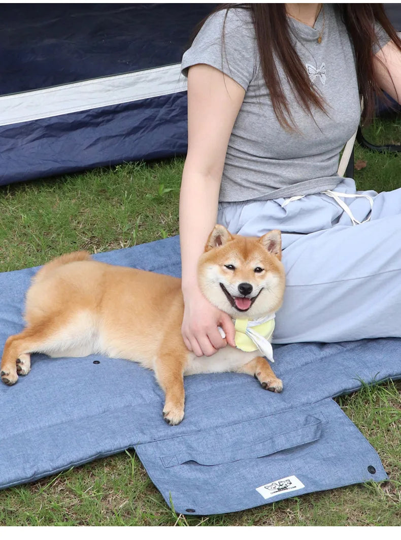 Waterproof Foldable Pet Mat – Portable Dog Bed Blanket for Outdoor & Indoor Use
