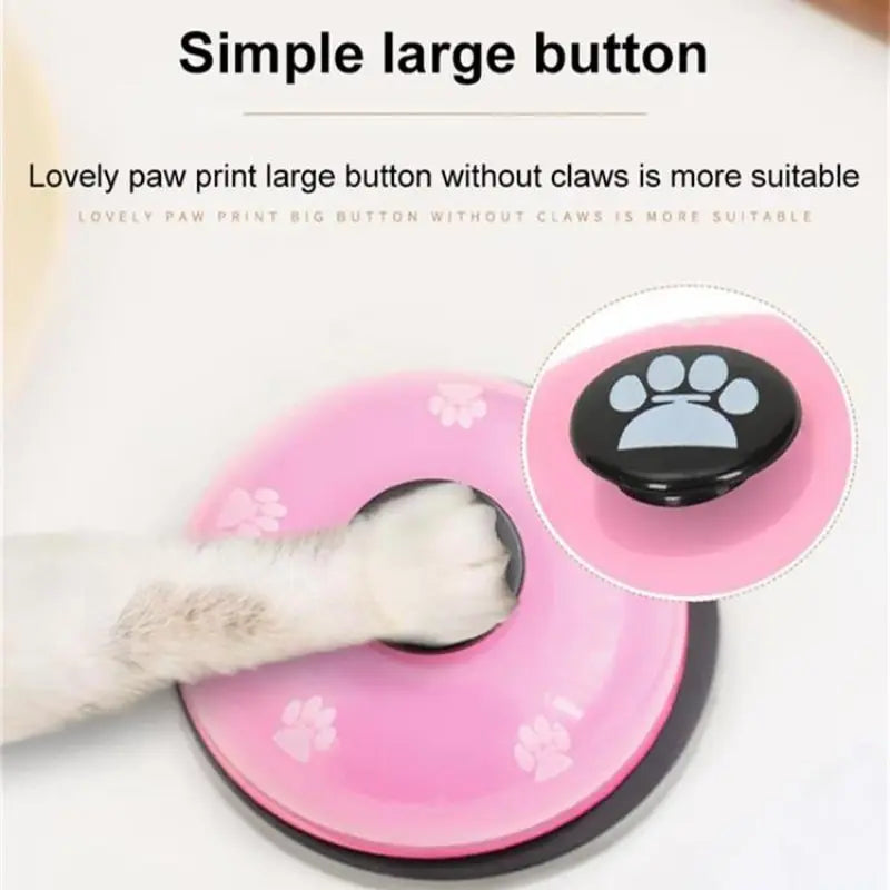 1pc Small Bell Footprint Dog Training Toy – Interactive Puppy Chew Toy for Teddy & Small Dogs