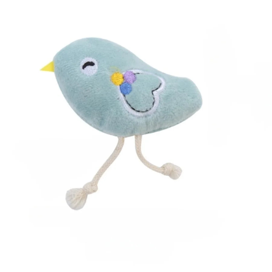 Cartoon Plush Cat Molar Bite Toy – Interactive Chew Toy for Cats