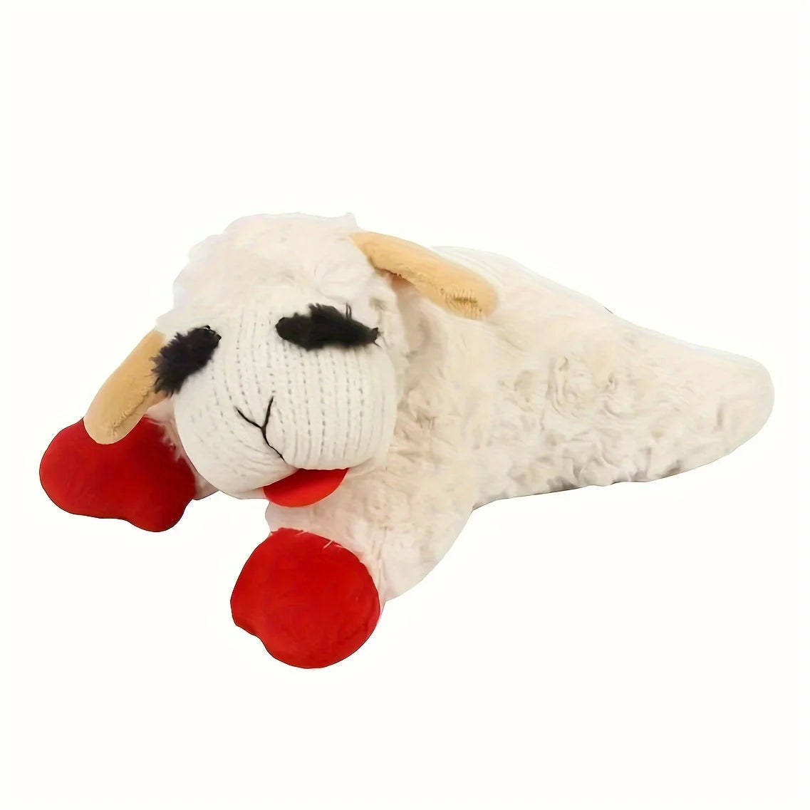 🐑 Adorable Lamb Plush Toy – Squeaky Sounding Doll for Dogs & Cats 🧸🎵