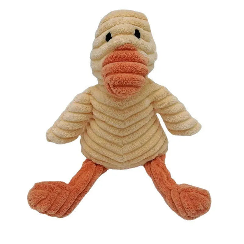Donkey Plush Squeaky Dog Toy – Corduroy Chew & Training Toy for Puppies