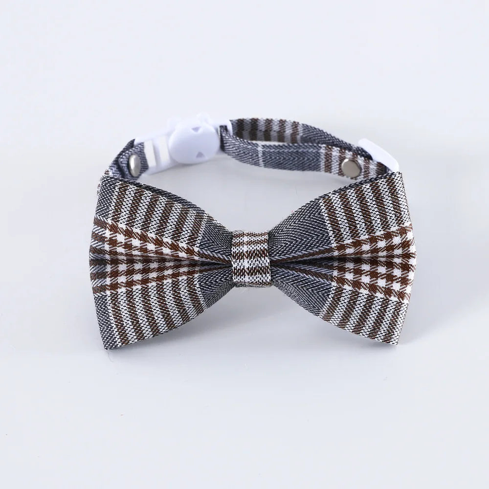 Adjustable Pet Bow Tie – Formal Breakaway Neck Tie Collar for Small Dogs & Cats