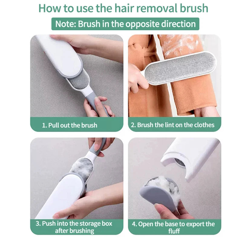 Reusable Pet Hair & Lint Remover 🐾 Manual Cleaning Brush