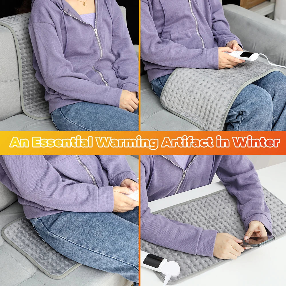 🔥 Electric Heating Pad Blanket – Thermal Shoulder, Abdomen & Back Warmer for Winter Fatigue Relief