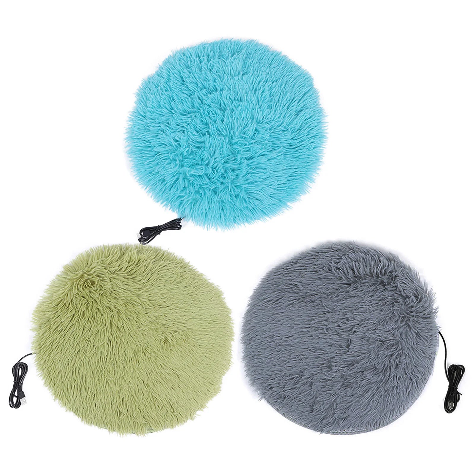 USB Heated Cat Plush Mat – Soft Electric Heating Pad for Cats & Small Dogs, Four Seasons Warm Pet Blanket