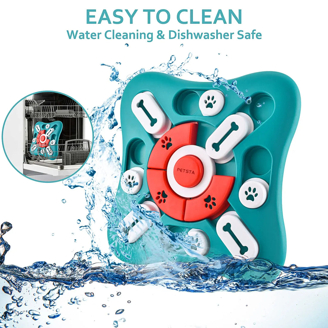 Interactive Dog Puzzle Toy – Treat Dispensing IQ Training Game for Mental Stimulation & Enrichment